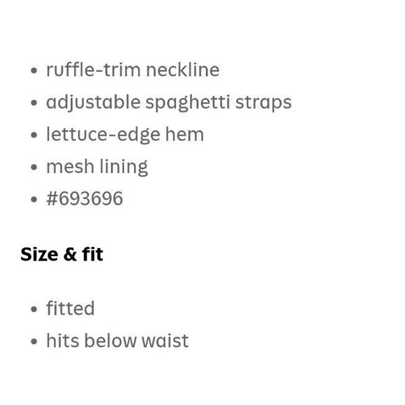 NWT Women's Old Navy Fitted Ruffle Floral Lace Cami Top Blouse Size L Lt Lilac - Picture 2 of 8